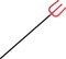 4E’s Novelty 44" Devil Pitchfork – Collapsible Red & Black Plastic Trident Costume Accessory for Adults & Kids, Lightweight Demon Prop for Halloween Devil Cosplay, Party Dress-Up & Themed Events
